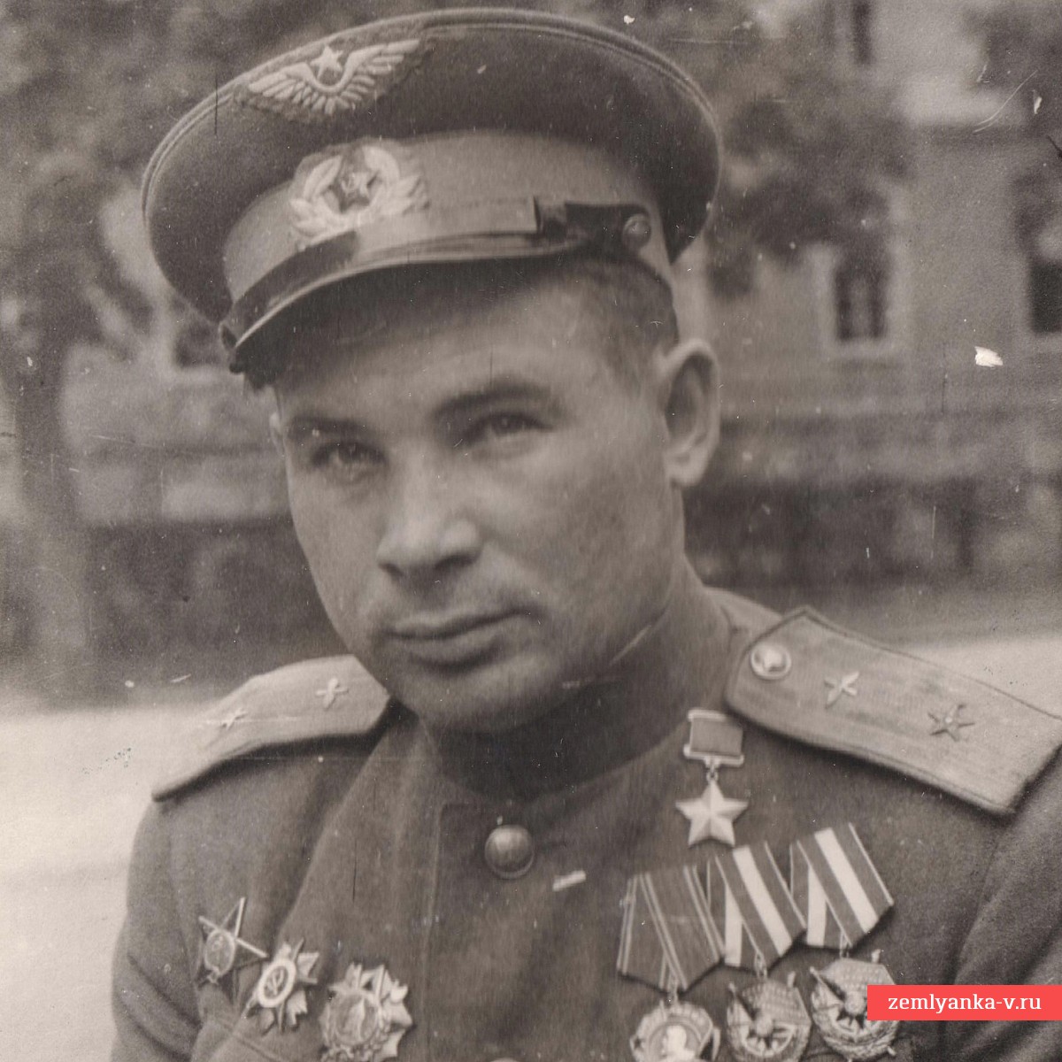 Фото майора ВВС РККА И.Ф. Андрианова – Героя Советского союза