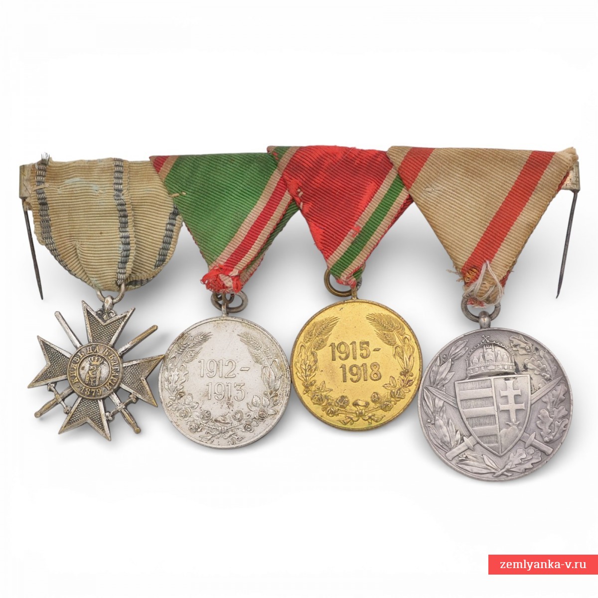 Наградная колодка болгарского солдата – участника двух войн