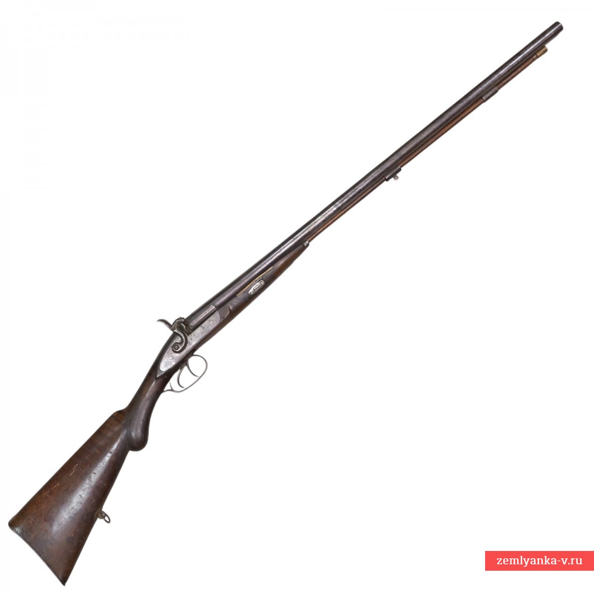 Ружье русское охотничье с клеймом Торгового дома «Я. Зимина вдова и С. Никифорова в Москве», с капсюльным замком