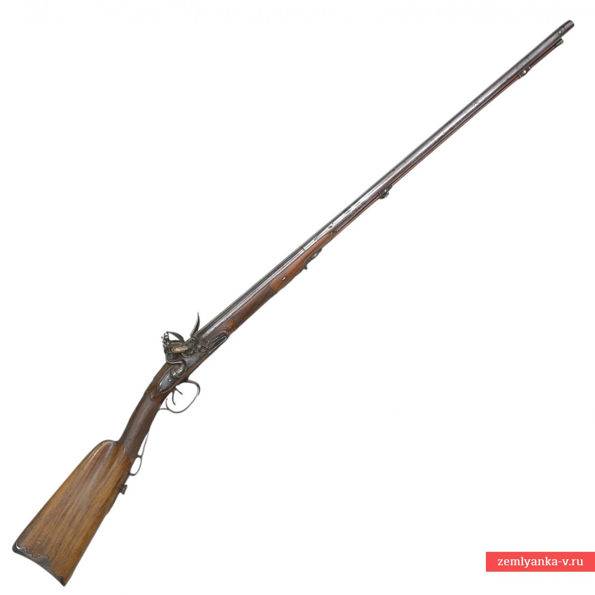 Ружье охотничье двуствольное работы Cusson (а) с кремневым замком 