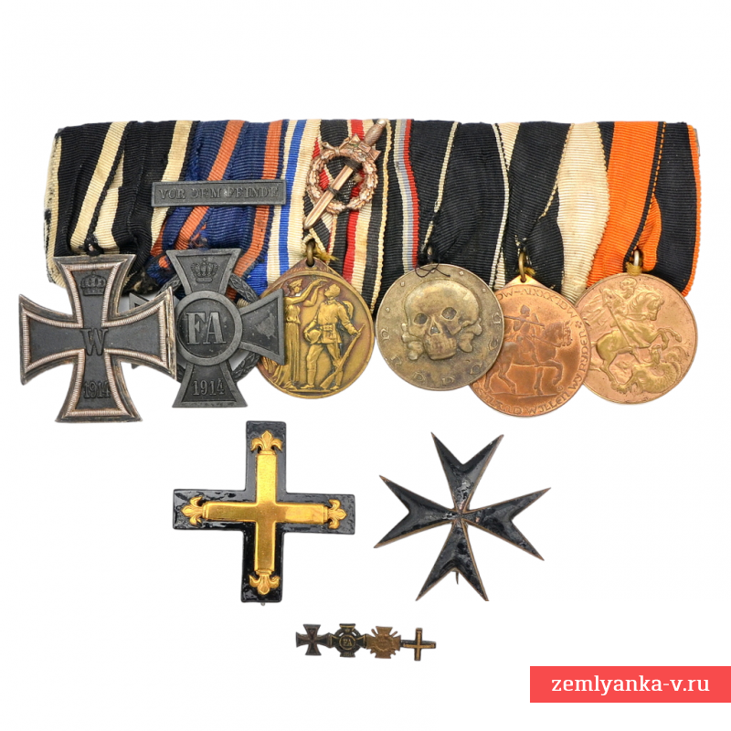 Комплект наград немецкого солдата – участника белого движения в России