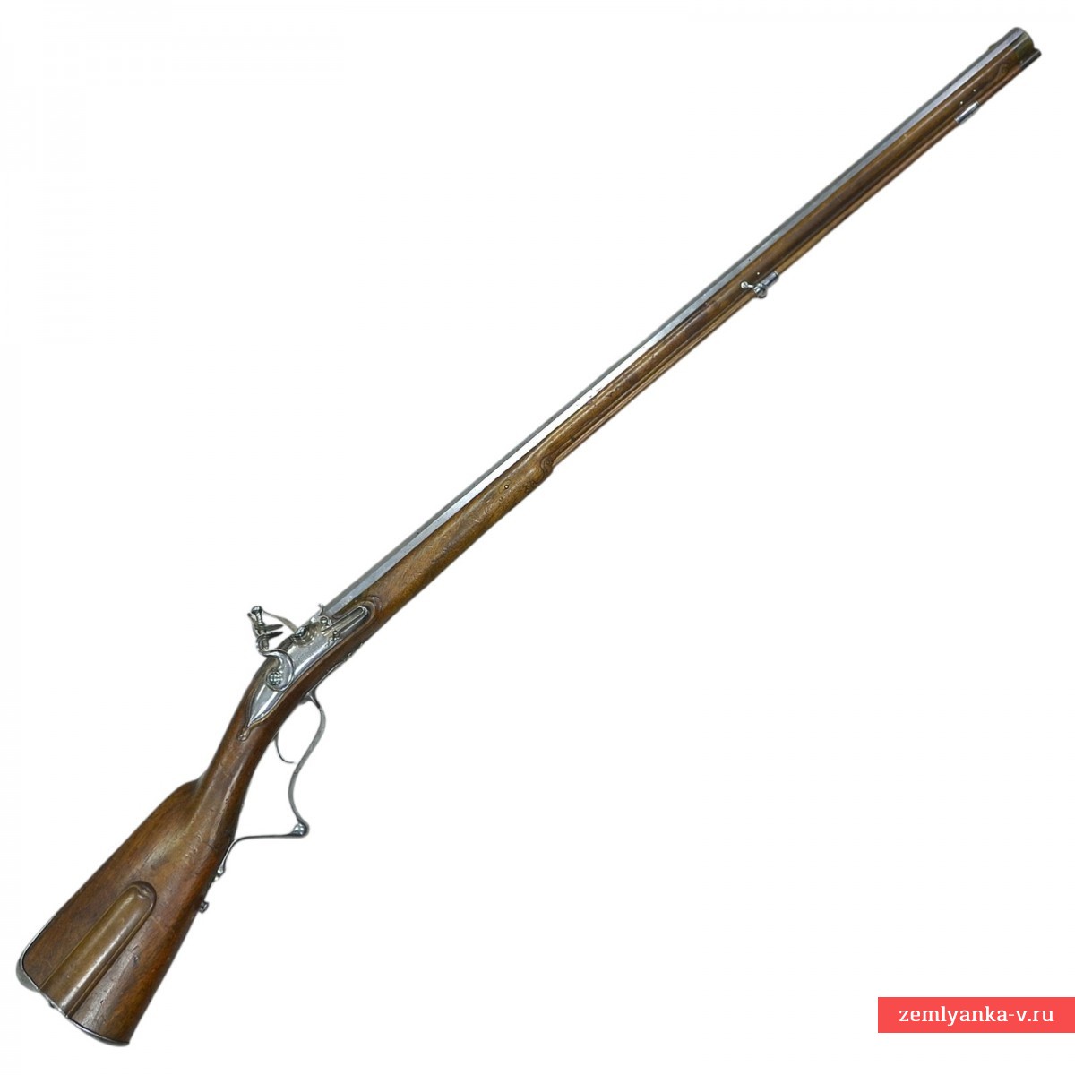 Штуцер шведский охотничий с кремневым замком работы Д. Барса