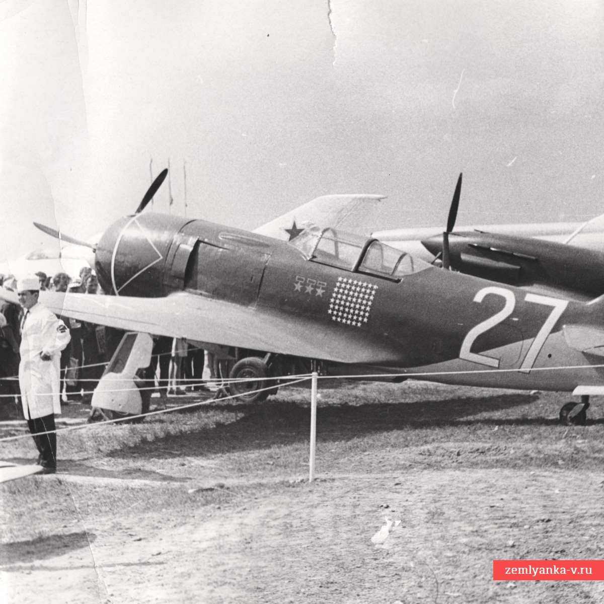 Фото истребителя Ла-7, принадлежавшего И.Н. Кожедубу