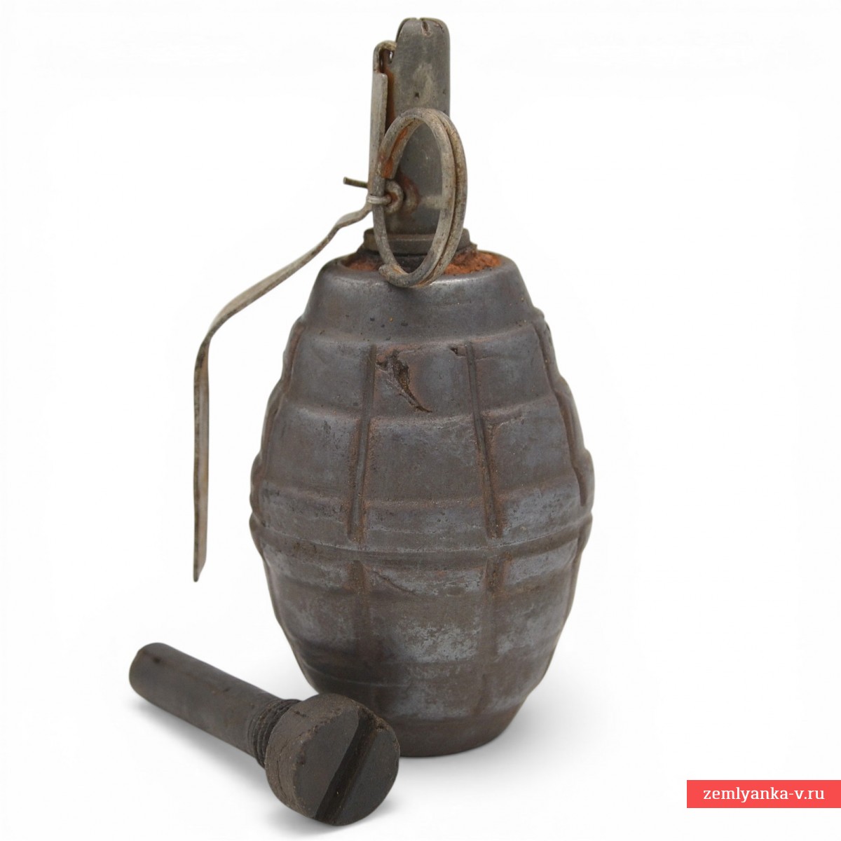 ММГ гранаты Ф1 с керамическим корпусом и заглушкой, 1944 г.