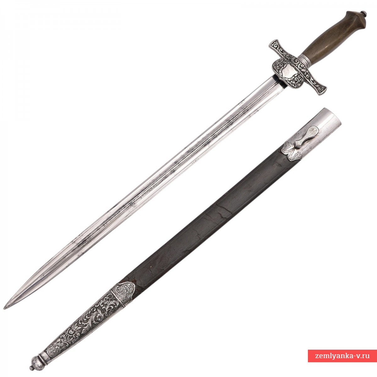 Кинжал французский охотничий украшенный середины XIX века