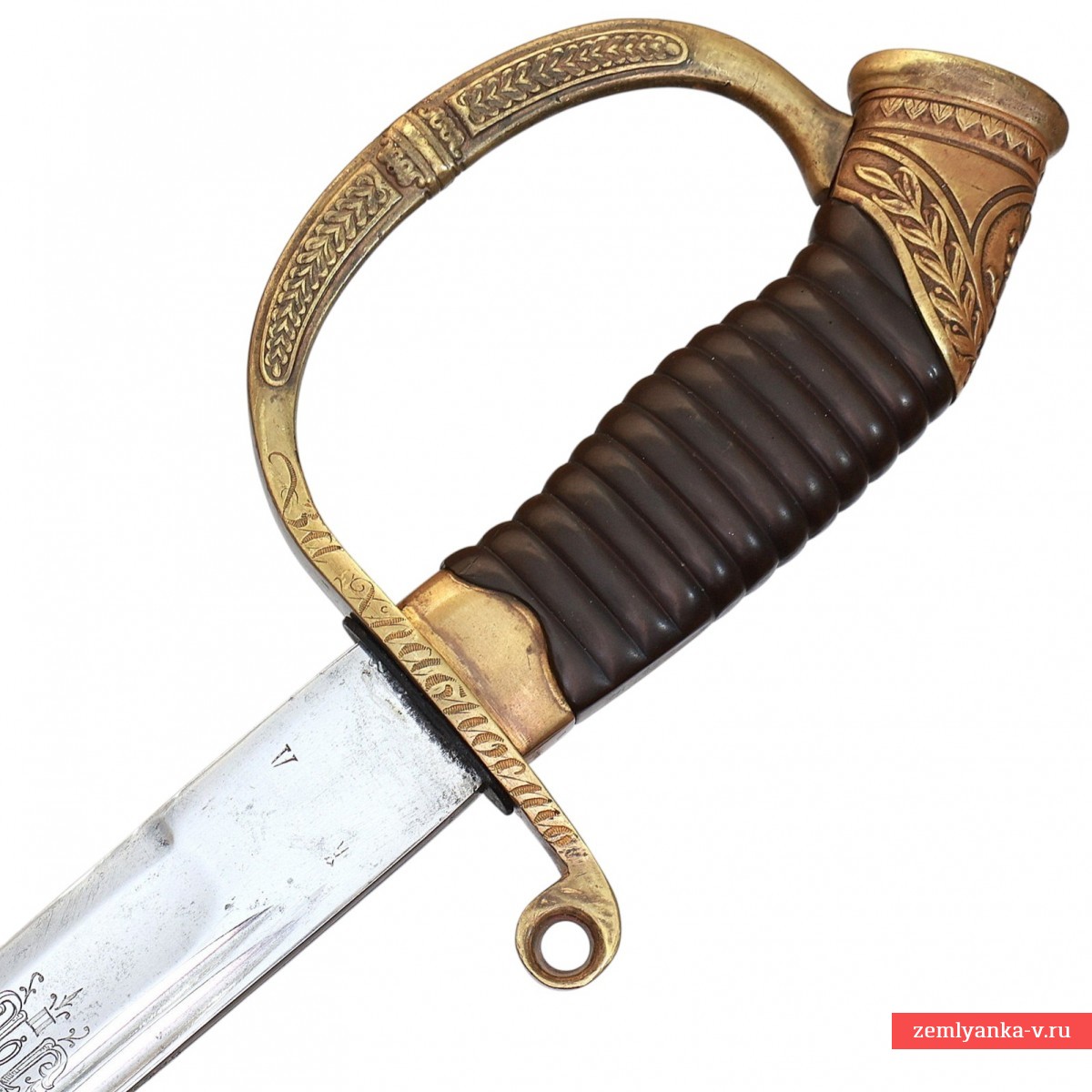 Шашка драгунская офицерская образца 1881/1909 гг., Аннинское оружие «За храбрость»