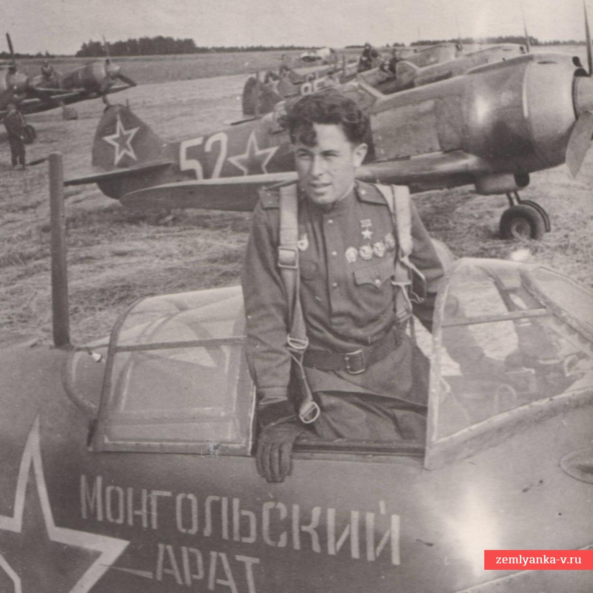 Фото Героя Советского союза лейтенанта А.И. Майорова, 1943 г.