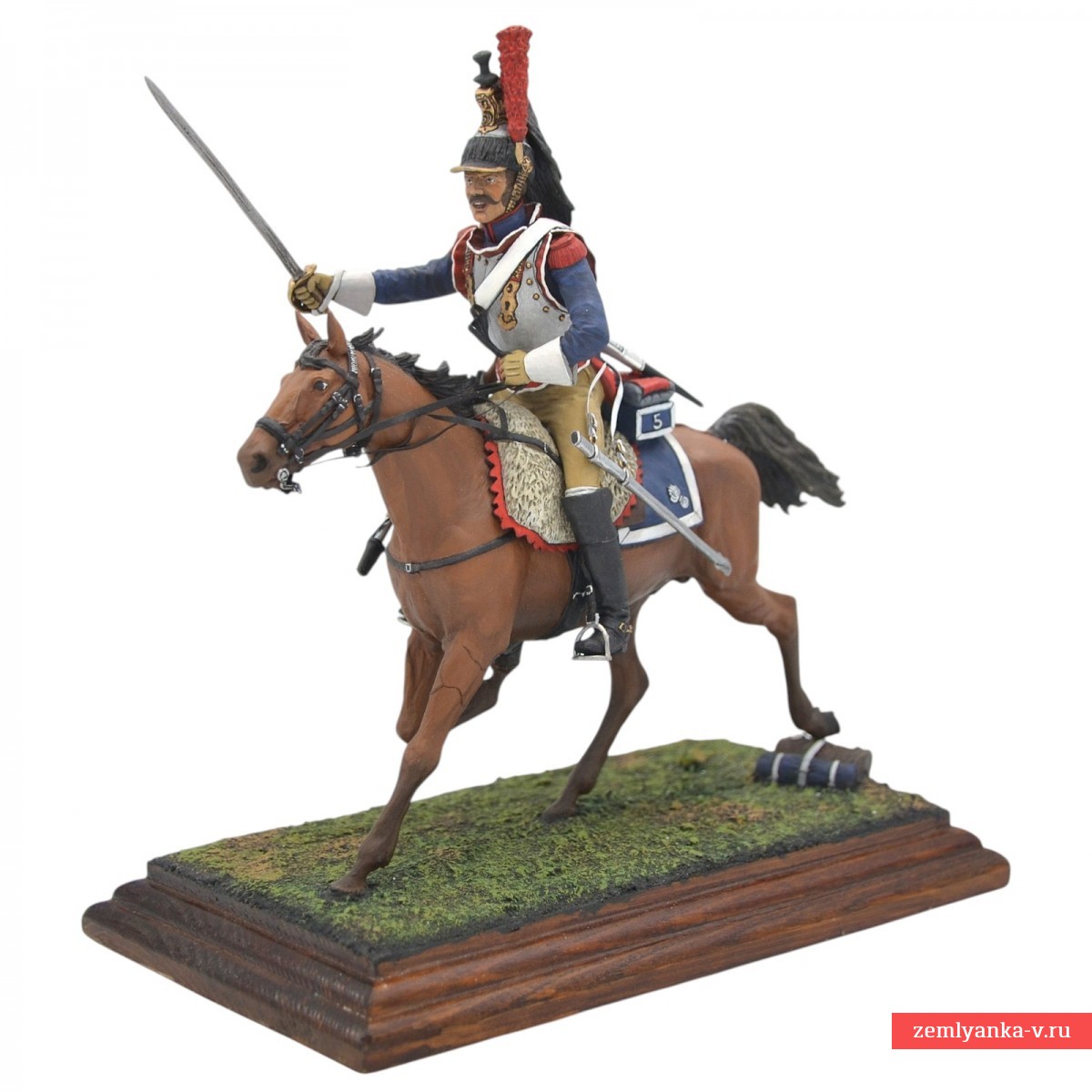 Оловянная скульптура «Французский кирасир»