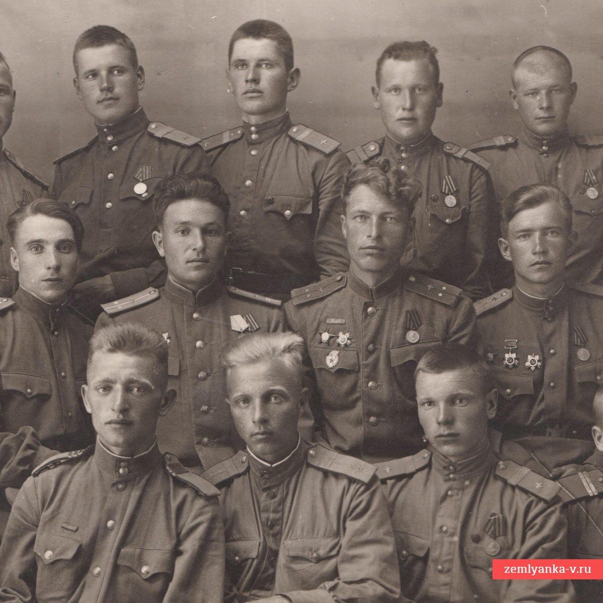 Фото офицеров и сержантов ВВС РККА с боевыми наградами