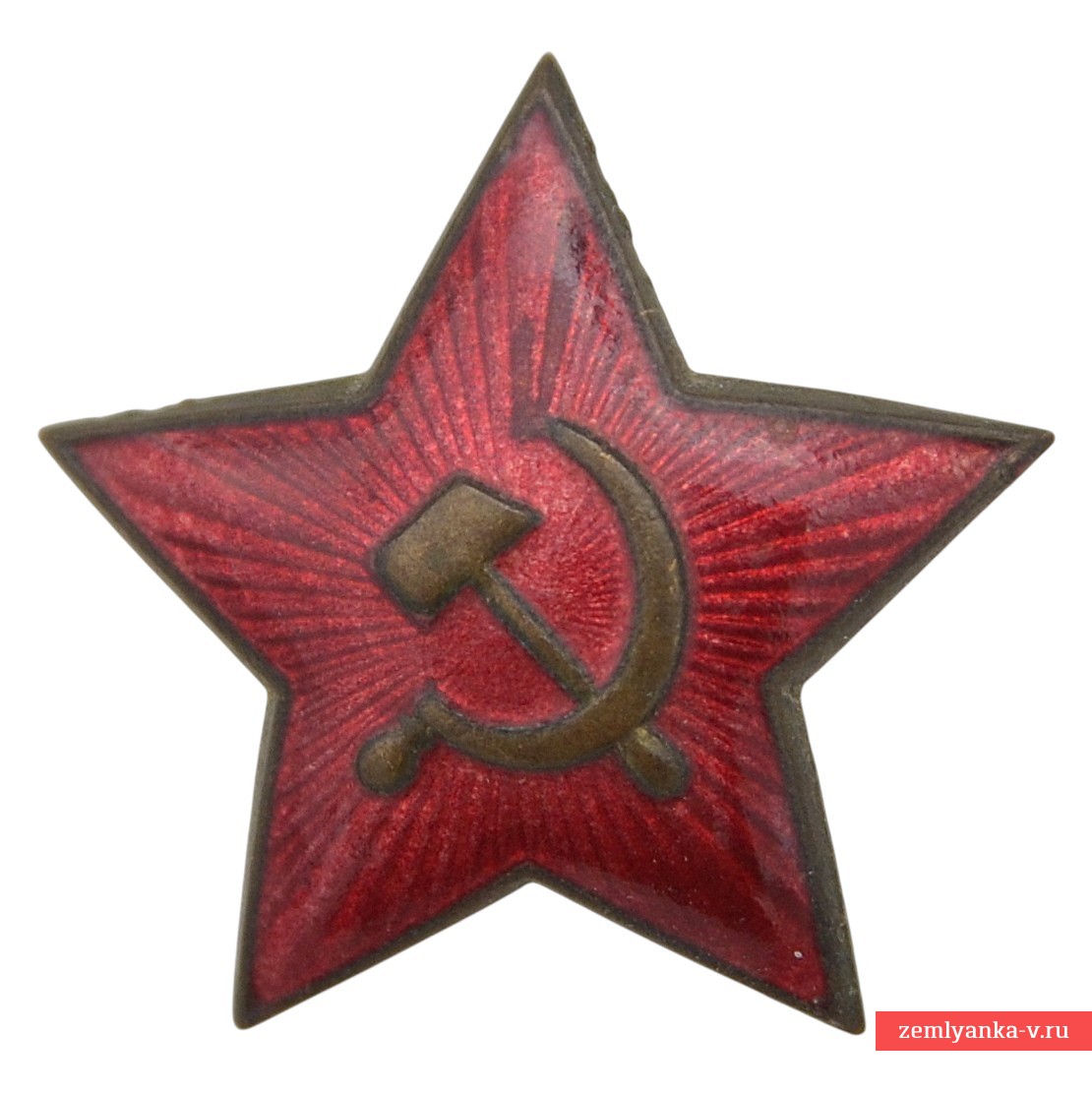 Звезда на фуражку или ушанку СА обр. 1939 года