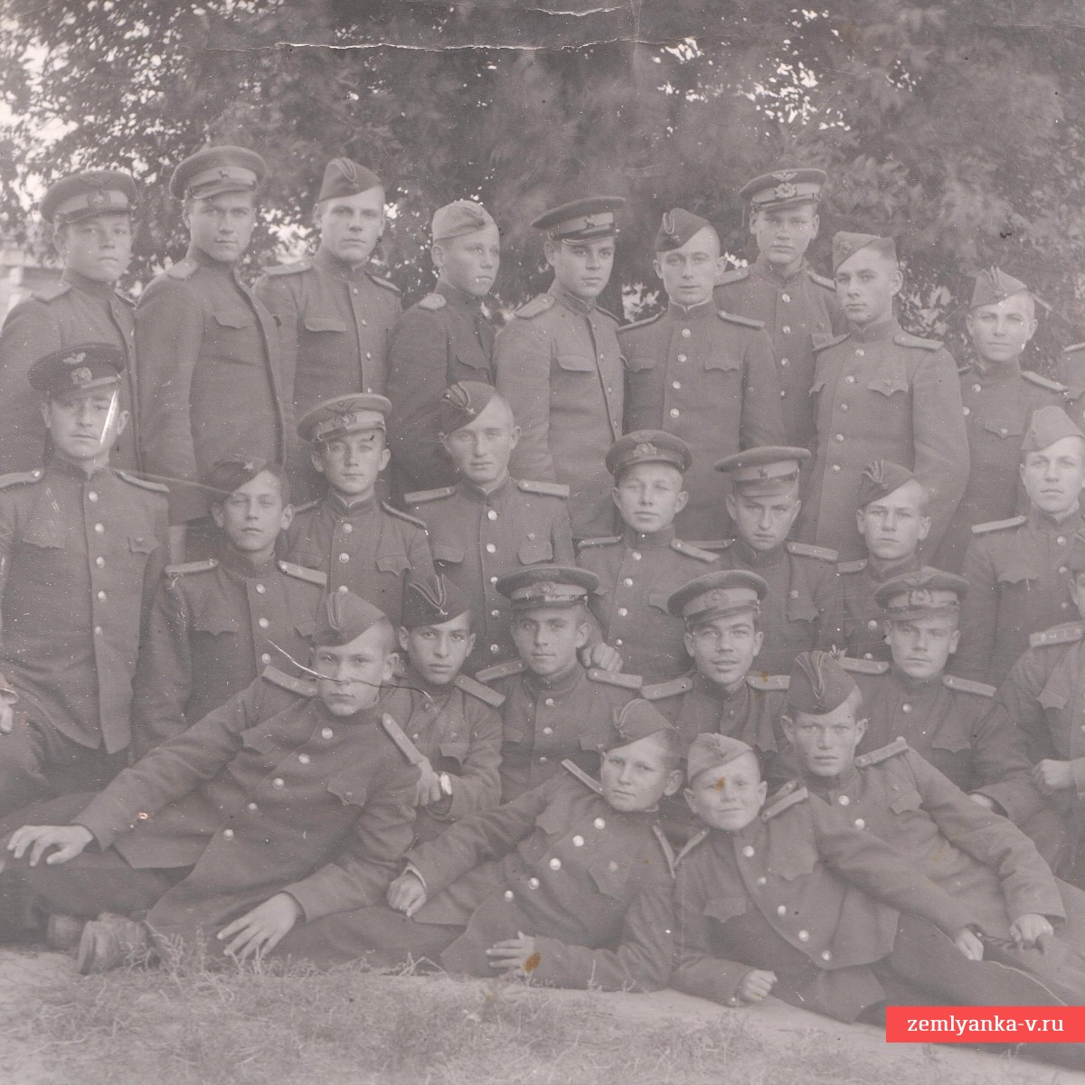 Фото взвода летчиков РККА