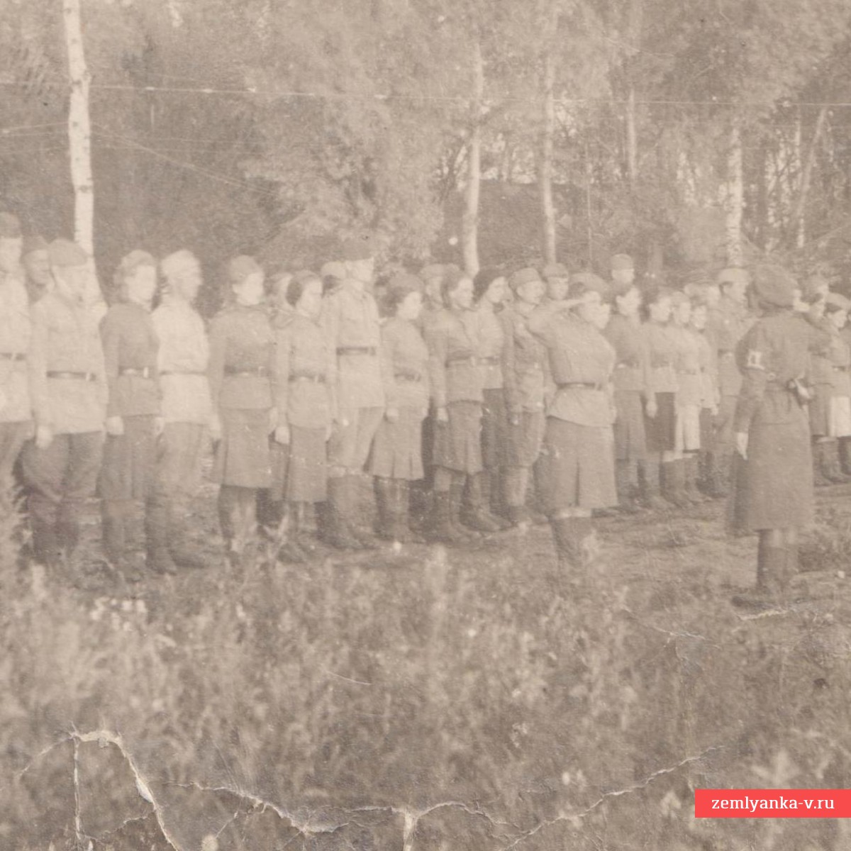 Фото солдат и офицеров полевого госпиталя, 1943 г.