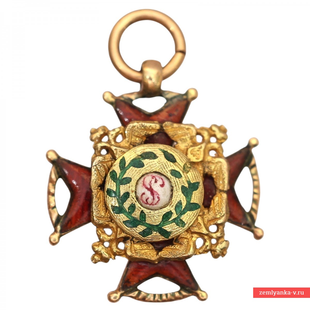 Фрачный знак (миниатюра) ордена Святого Станислава