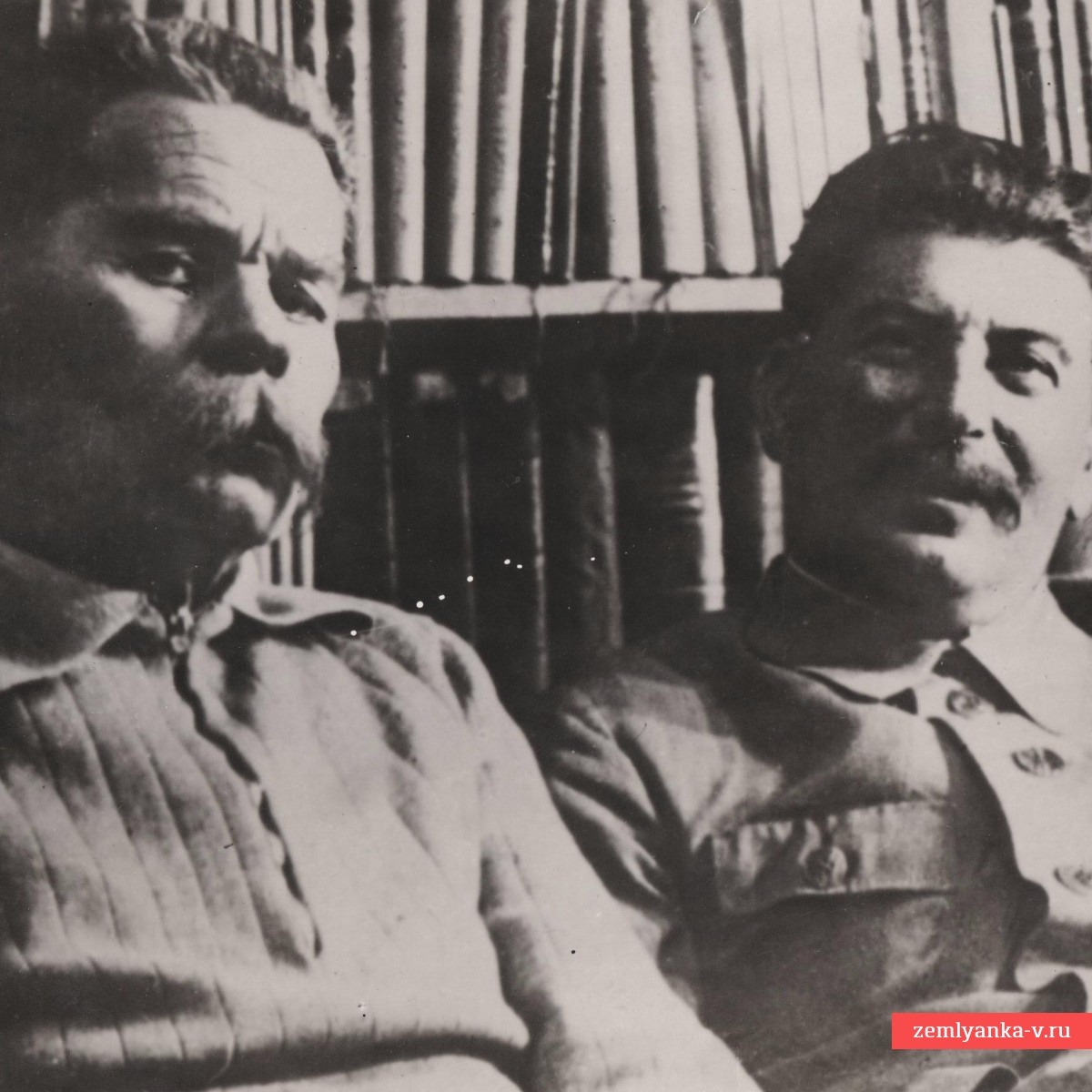 Фото И. Сталина и М. Горького, 1931 г.