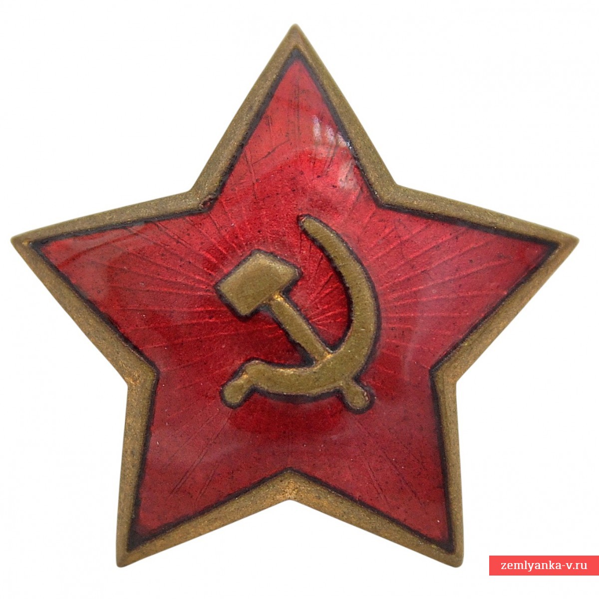 Редкая звезда на фуражку или шапку КА обр. 1940 года