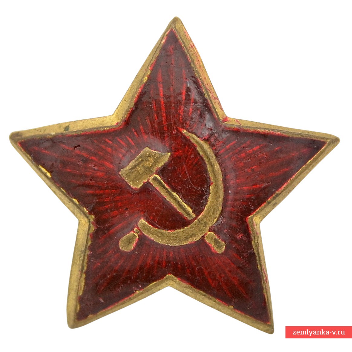 Редкая 31-мм звезда на фуражку или шапку КА обр. 1940 г.