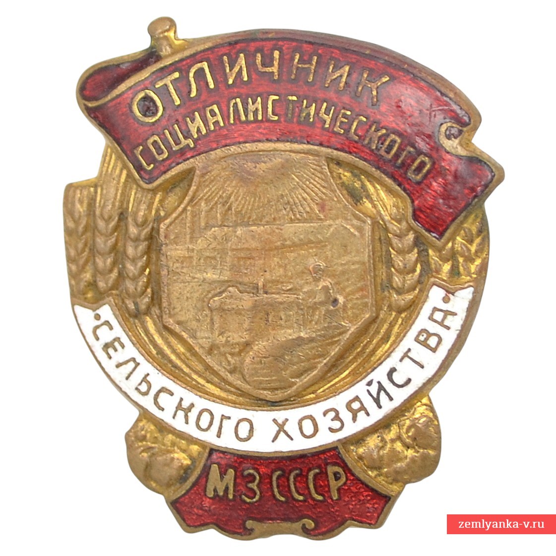 Нагрудный знак «Отличник социалистического сельского хозяйства» МЗ СССР