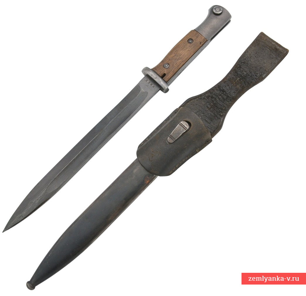 Штык немецкий обр. 1884/98 г. к винтовке Маузера, 1944 г.в.