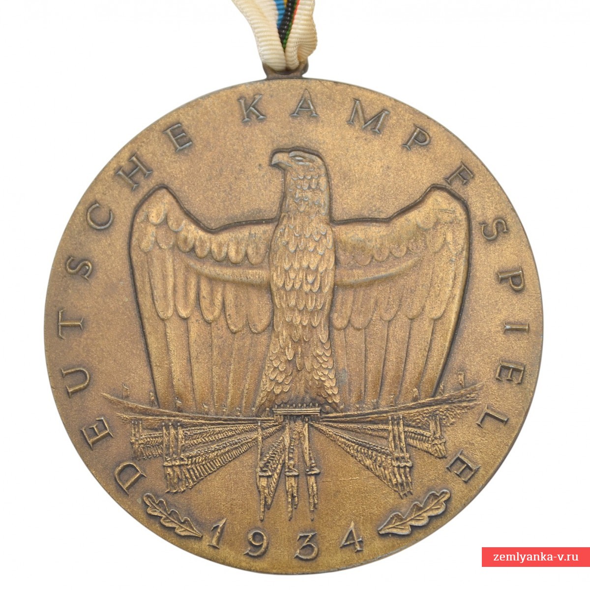 Бронзовая медаль участника «Немецких боевых игр», 1934 г.