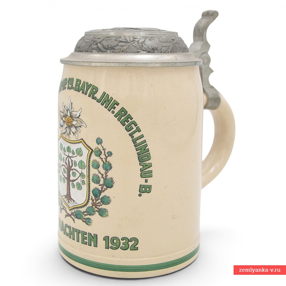 Кружка 11-ой горно-егерской роты 19-го баварского пехотного полка, 1932 г. (4698)