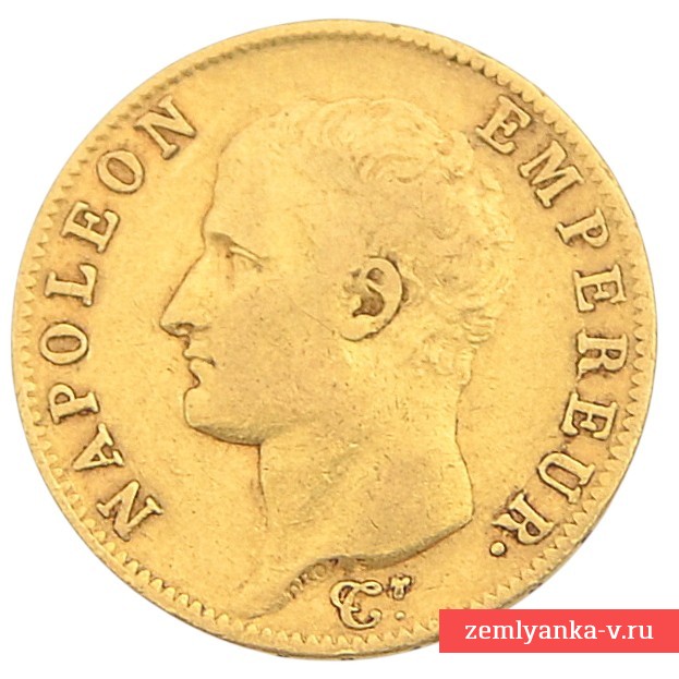 Монета 20 франков 1806 года
