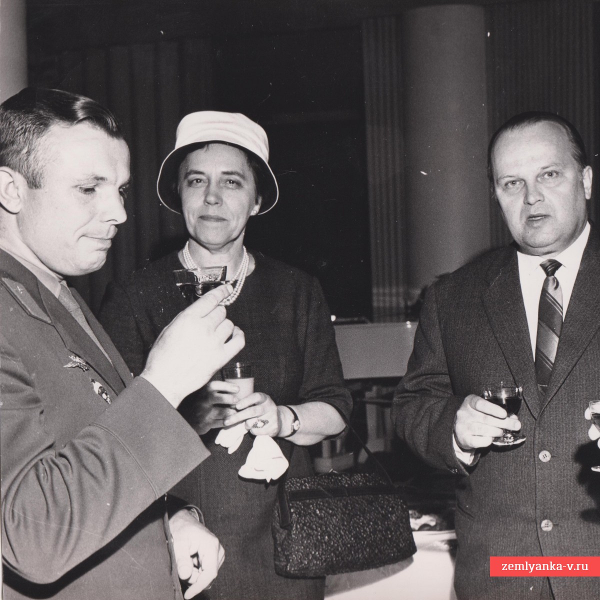 Фото Ю.А. Гагарина во время «Миссии мира», 1961 г.